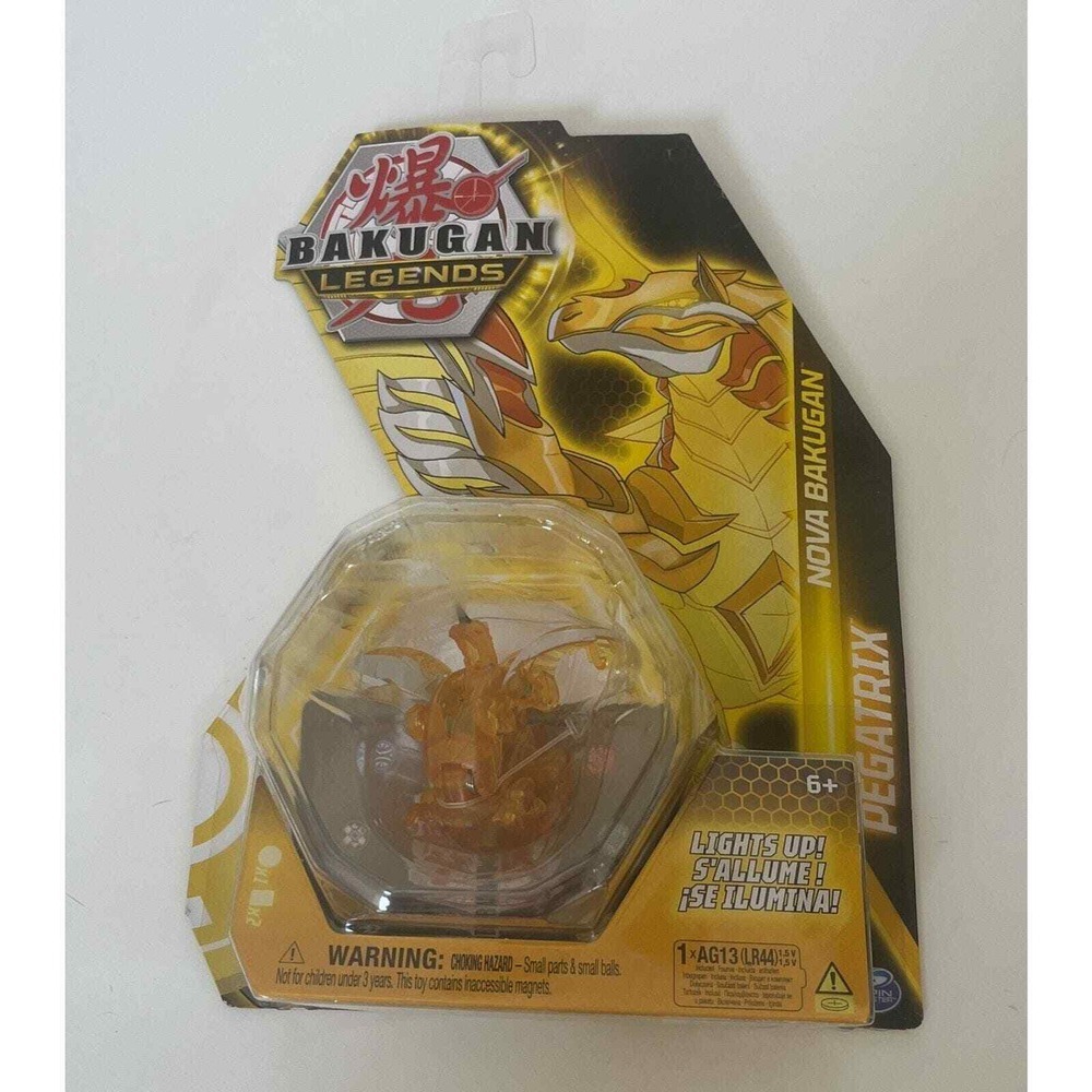 Bakugan Legends Nova Pegatrix‎ (Gold) Light Up Bakugan New Complete Collectible